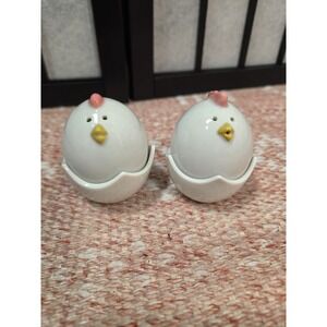 Vintage Ron Gordon Designs Farmcore Chicks In Eggs Salt And Pepper Shakers